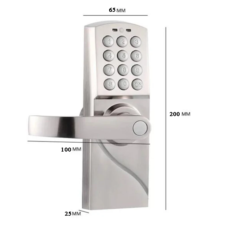 

Smart Home Digital Lock Electronic Door Lock Code Password Key Battery Handle Residential Villa Iron Wooden Door Lock