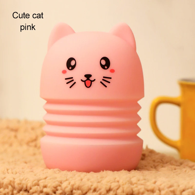 

Telescopic Cartoon Silicone Lamp Charging Portable Folding Night Light Intelligent Voice Control Sensor Light Led Light