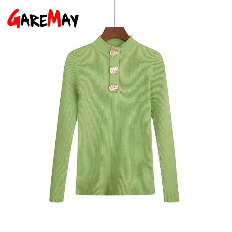 Autumn Winter women's sweater Turtleneck Pullovers knitted Female warm long sleeve Short Korean Slim White for women | Женская