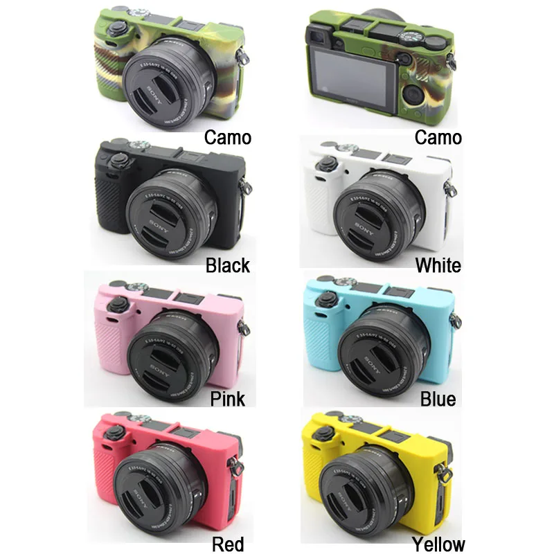 Мягкий силиконовый чехол для камеры Sony A5000 A5100 A6000 A6300 A6400 A6500 | Электроника