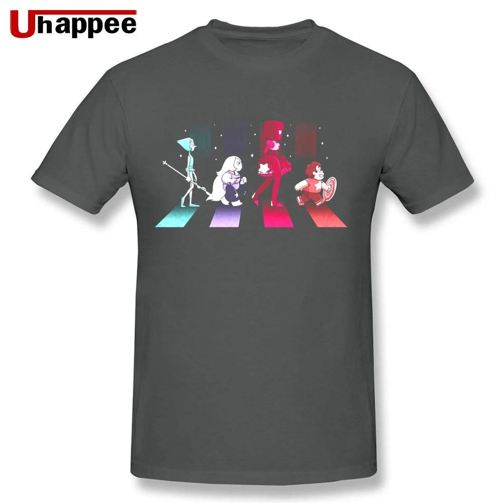 Swagger Steven Universe Tee Homme Slim Fit черные футболки с короткими рукавами и цветным принтом Мужская одежда размера XXXL - Цвет: Темно-серый