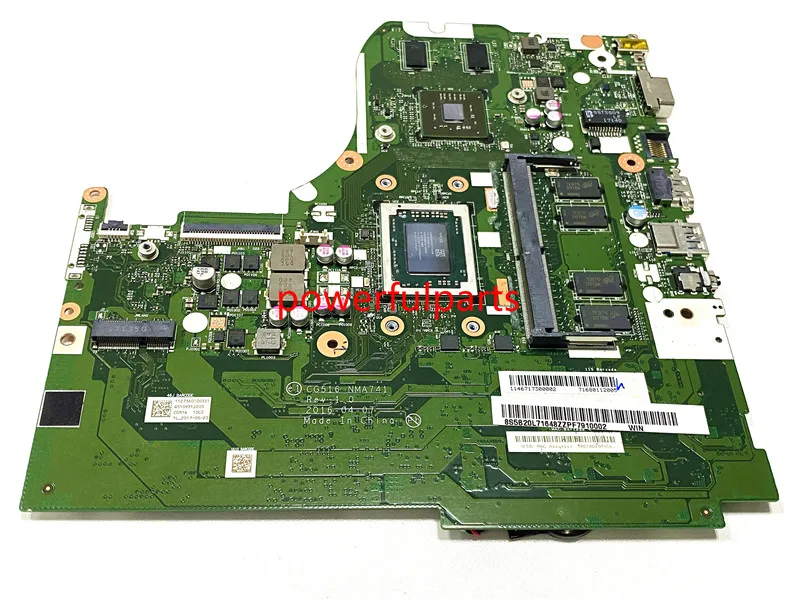 

100% working for Lenovo Ideapad 310-15ABR motherboard A10 CPU built in board 5B20L71648 CG516 NMA741 mainboard tested ok