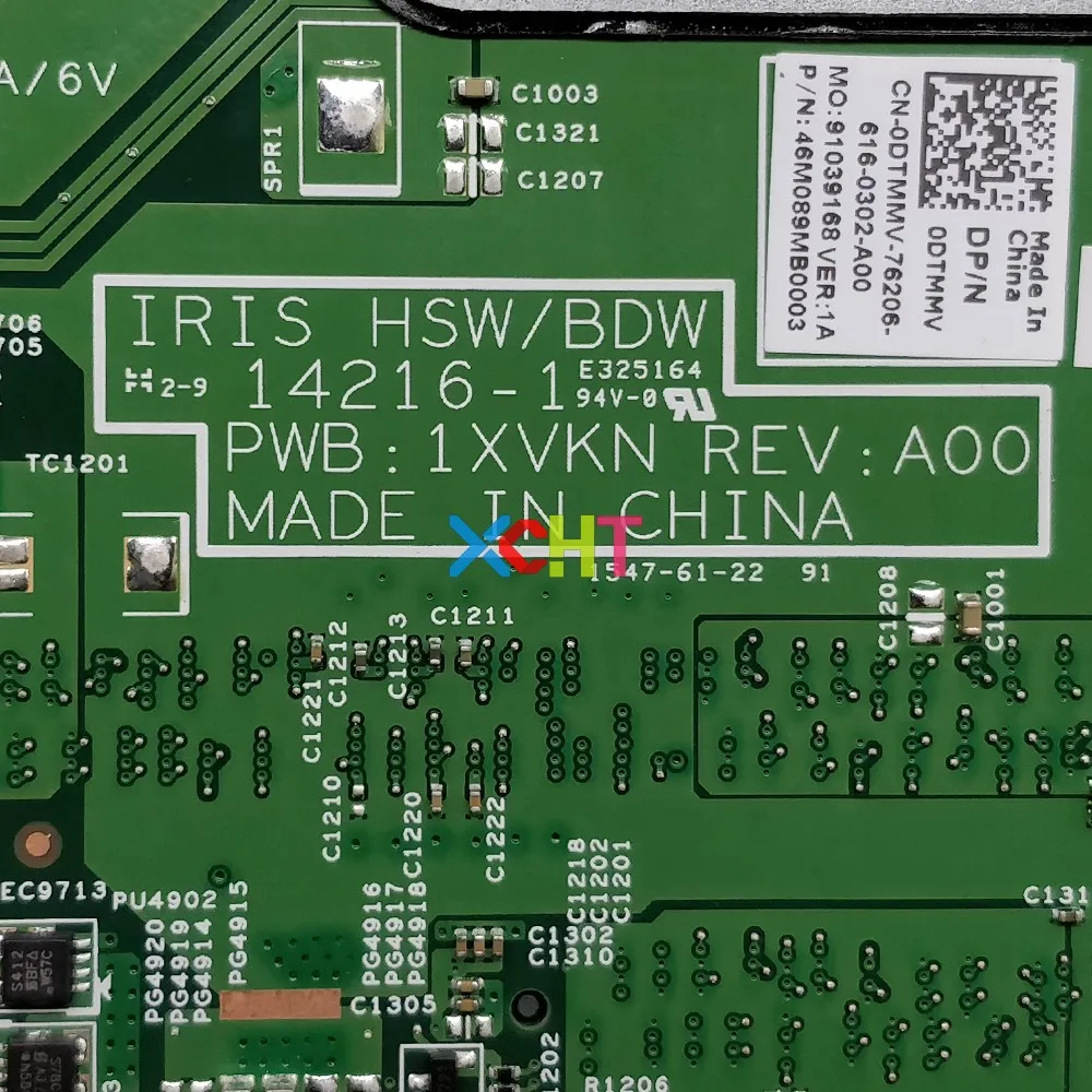 

CN-0DTMMV 0DTMMV DTMMV 14216-1 1XVKN w N16V-GM-B1 GPU w i3-5015U CPU for Dell Inspiron 3458 3558 Laptop PC Motherboard Mainboard