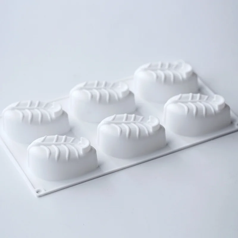 3d Силиконовая форма с шестью отверстиями для мыла ручной работы силиконовая