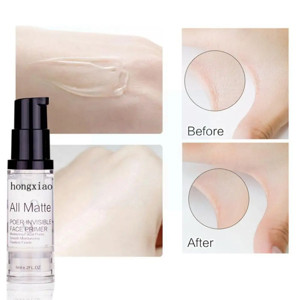 

6ml Base Makeup Primer Fine Lines Oil-control Anti-wrinkle Shrinking Makeup Cream Primer Makeup Foundation Cosmetic T7m7