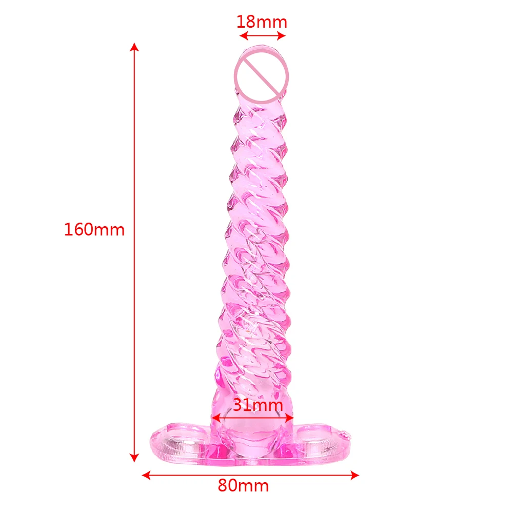 VATINE Jelly Screw Texture Anal Plug Silicone Prostate Massager G-spot Long Butt Plugs Sex Toys for Woman Men Gay Adult Products | Красота и