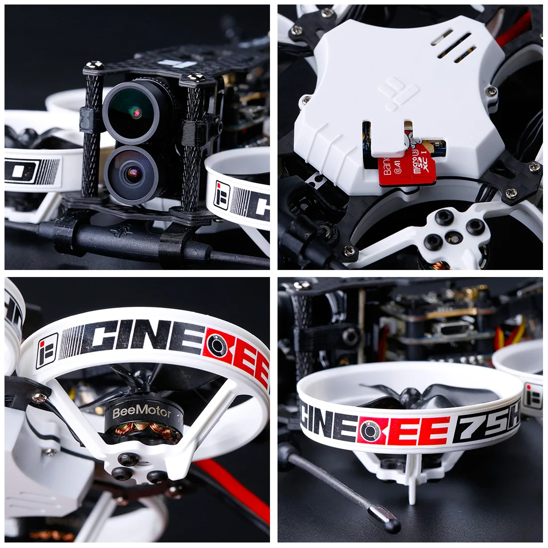 Новинка iFlight CineBee Hybrid 4K 75 мм bwoop FPV Дрон BNF с гибридной двойной камерой 4K камера/XING NANO 1103 кв мотор