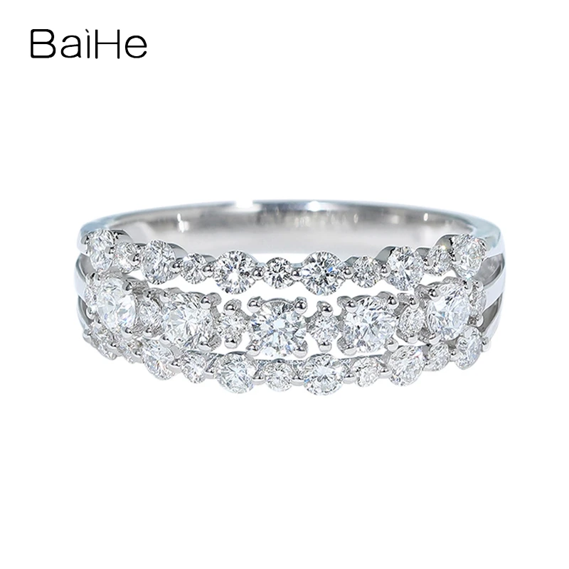 

Кольцо женское из белого золота 14 карат H/SI, 1 карат, с натуральным бриллиантом