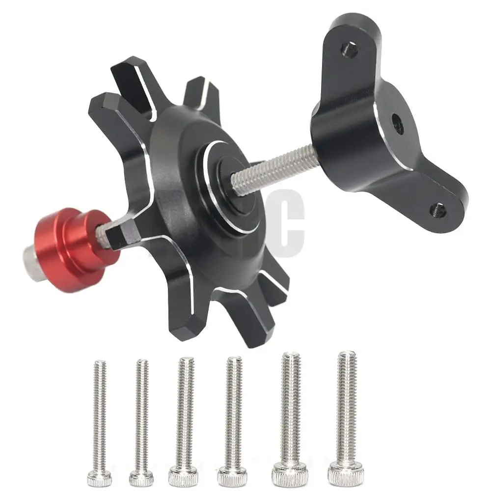 AJRC-herramienta de ayuda para el montaje/desmontaje de neum&aacute;ticos, Accesorio met&aacute;lico negro/rojo para coche Crawler 1/10 RC 1,9 2,2 pulgadas, rueda Beadlock-2