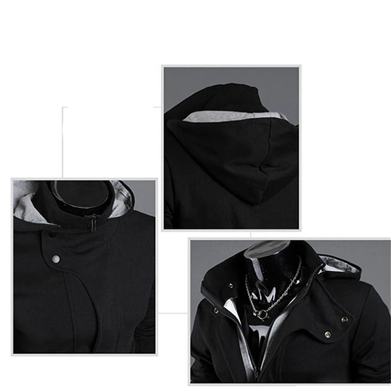 

2021 Zipper Cardigan Hoodies Men Fashion Hooded Sweatshirts Spring Spring Sportswear Long Sleeve Slim Tracksuit Jacket