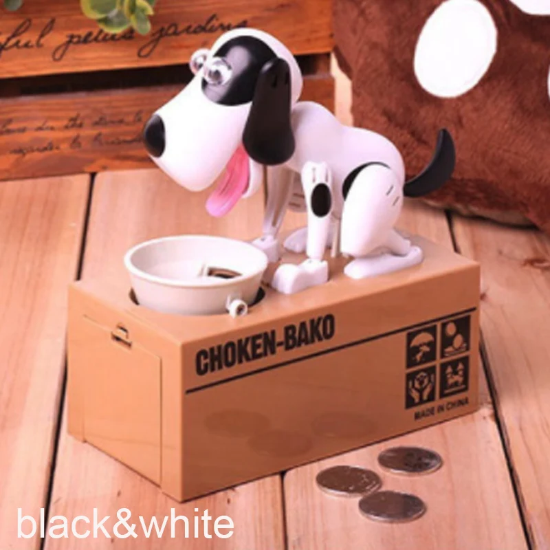 

Cute Puppy Dog Piggy Bank Save Money Box Saving Money Pot Coin Box Can Electronic Piggy Bank Children Kids Birthday Gifts