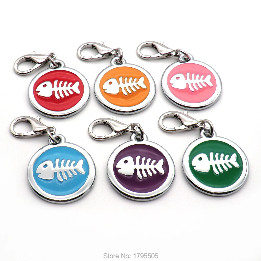 100 шт. идентификационная бирка для ошейников маленьких собак и кошек|ID бирки| |