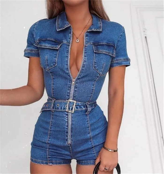 Короткие комбинезоны с карманами вечерние облегающие сексуальные обтягивающие