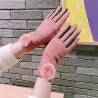 elegant pink touch screen gloves motorcycle gloves women driving gloves women gloves stylish hand warmer winter