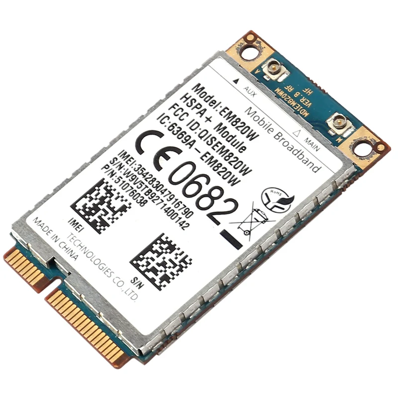 EM820W Wi Fi карта Mini Pcie 3G EDGE GPRS HSPA WCDMA беспроводной модуль UMTS/HSDPA/HSUPA/PA + GPS|Сетевые карты|