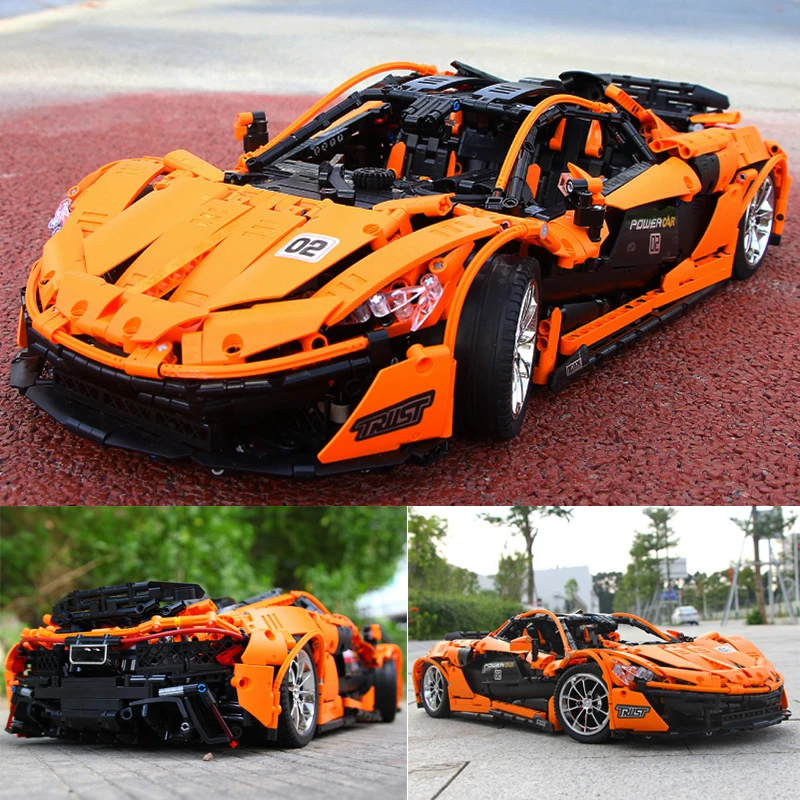 DHL 20087 Technic автомобиль совместим с MOC-16915 mlaren P1 скоростной автомобиль набор строительных блоков Кирпичи приложение RC Мотор Модель автомобиля игрушки подарок