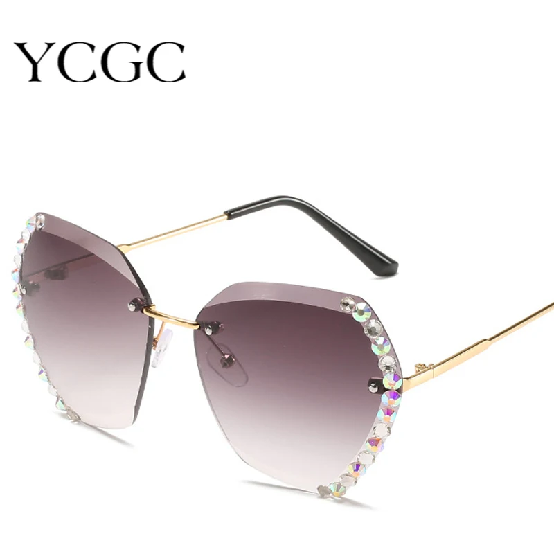 

Солнцезащитные очки женские, квадратные, без оправы, винтажные, 2020