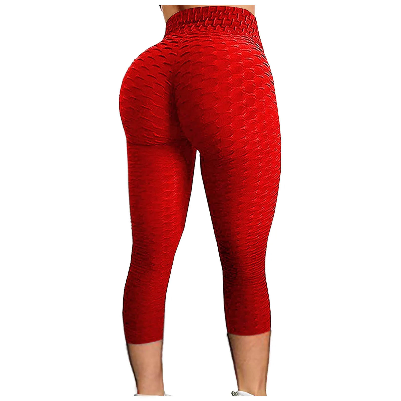 

Women's Bubble Hip Lifting Exercise Fitness Running High Waist Yoga Pants push up Tights Gym pants female running pants