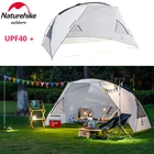 Палатка Naturehike UPF40 + с защитой от УФ-лучей, тент для кемпинга на открытом воздухе, для пляжа, большой навес от солнца и дождя, водонепроницаемый тент для барбекю и пикника с шестом