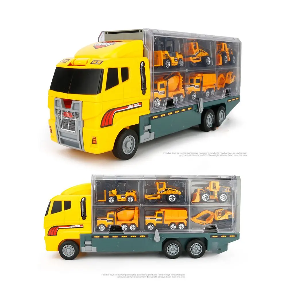 Транспортный автомобиль литье под давлением строительный грузовик игрушечный
