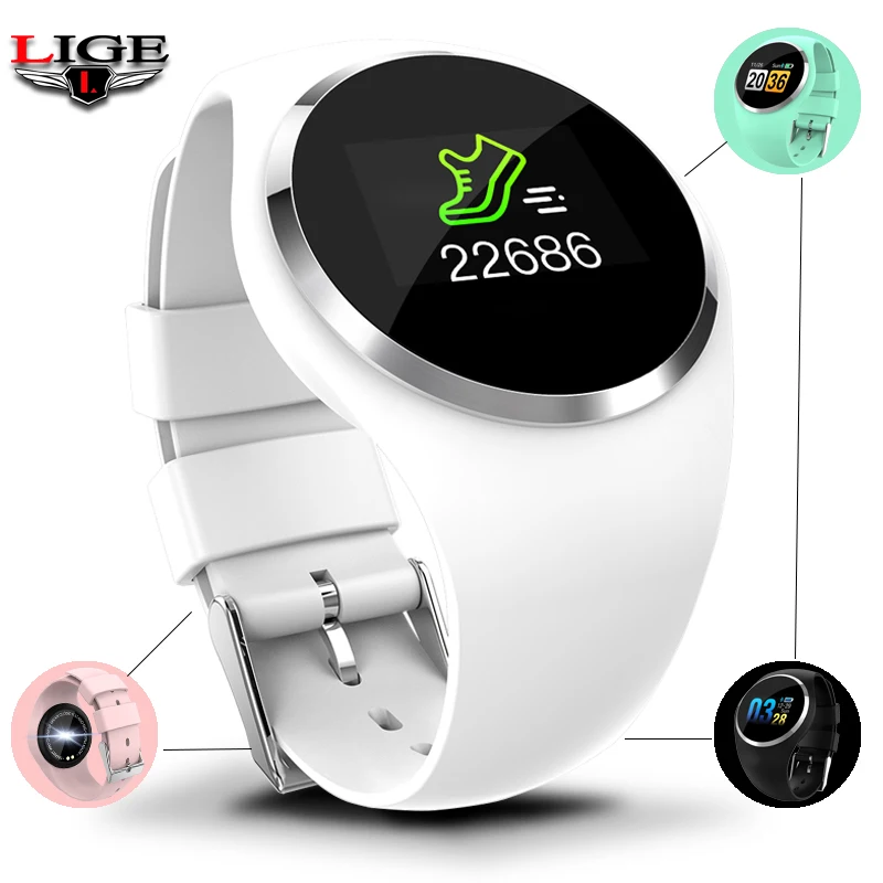 LIGE 2019 новые модные часы Smart Watch Для женщин физиологические напоминание о частоте
