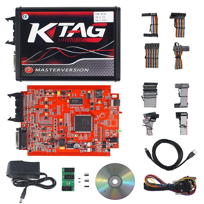 KESS V2 V2.47 V5.017 ЕС красный PCB ECM Титан KTAG V2.25 V7.020 4 светодиодный онлайн мастер-версия ECU OBD2 автомобиль/Грузовик программист для Tru