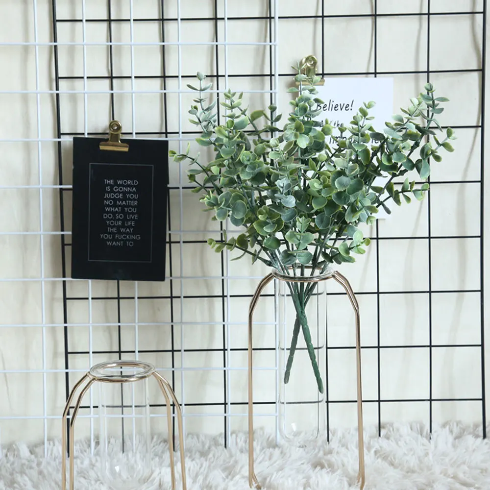 1 шт. Скандинавское искусственное растение Инс эвкалипта деньги лист с травой