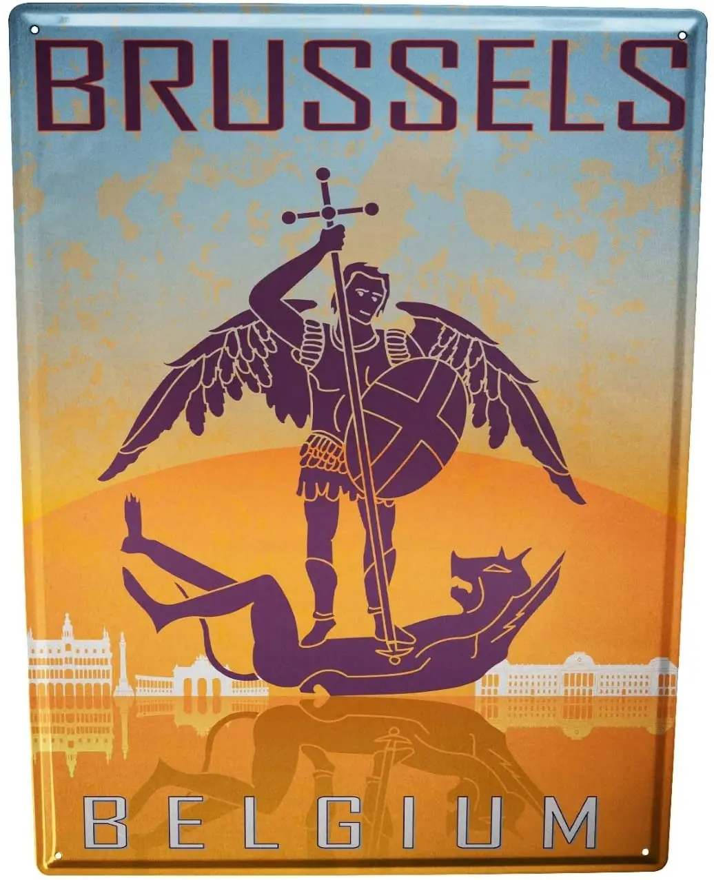 

SINCE 2004 Metal Plate Retro Metropolis Brussels Belgium