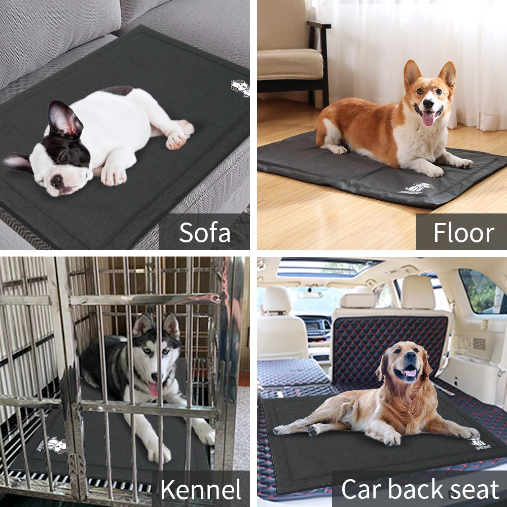 

Non-Slip Pet Mat Anti-Bite Dog Cushion Waterproof Animal Mats Washable Cat Bed Built in Soft PBT Sponge Dog Urine Pad for Kennel