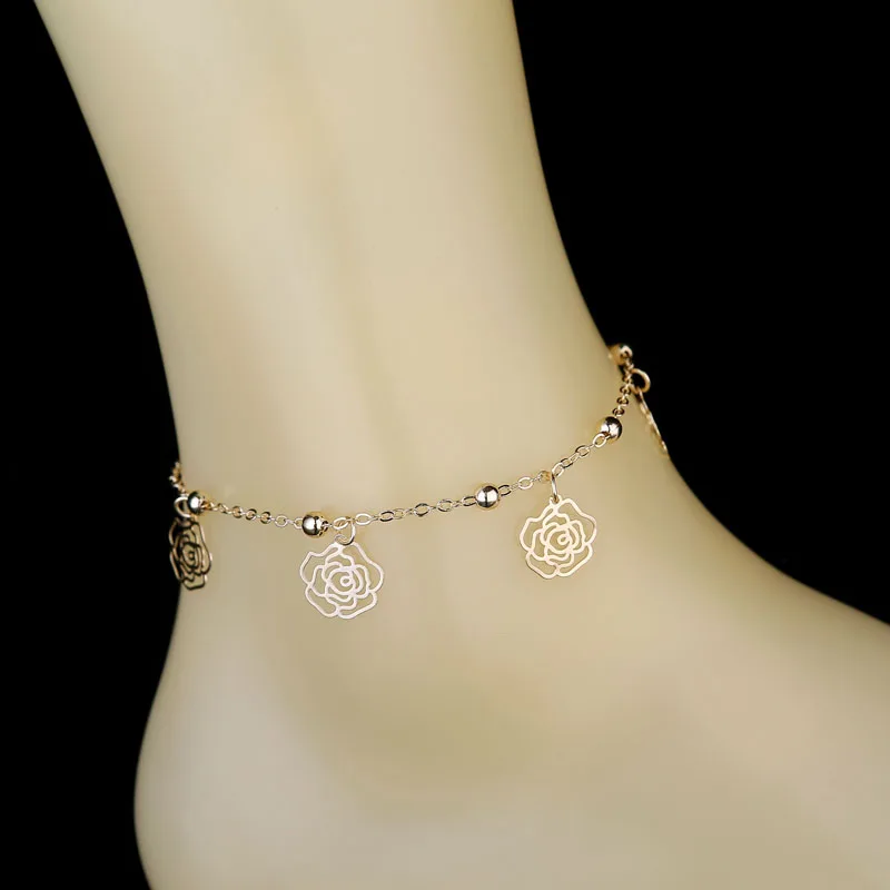 Ножные браслеты для женщин со звездой Модный кулон в виде украшения стиле бохо