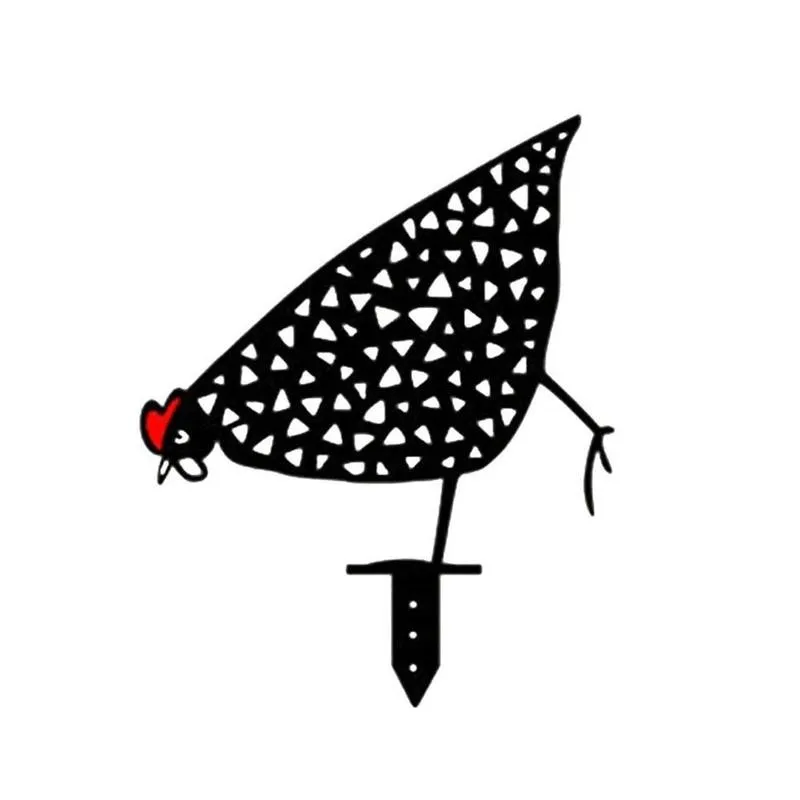 

Outdoor Chicken Yard Art Hen Metal Family Garden Statues Art Gifts Set Decor For Party Yard Lawn Silhouette Festival Backya L7Y7