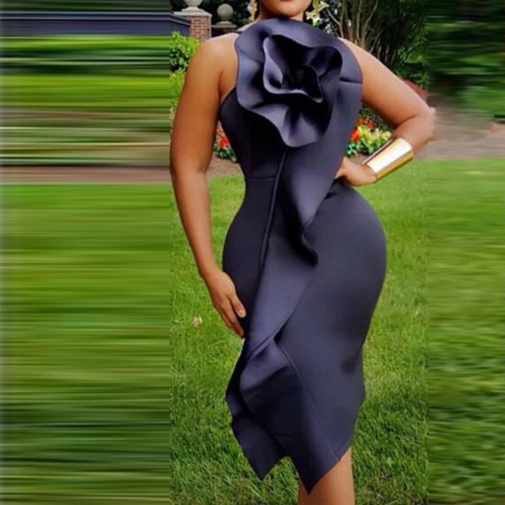 

Women Summer Dress 2XL Sexy Bodycon Dress 2021 Black Plus Size Dress Elegant Prom Wedding Evening Party Dress