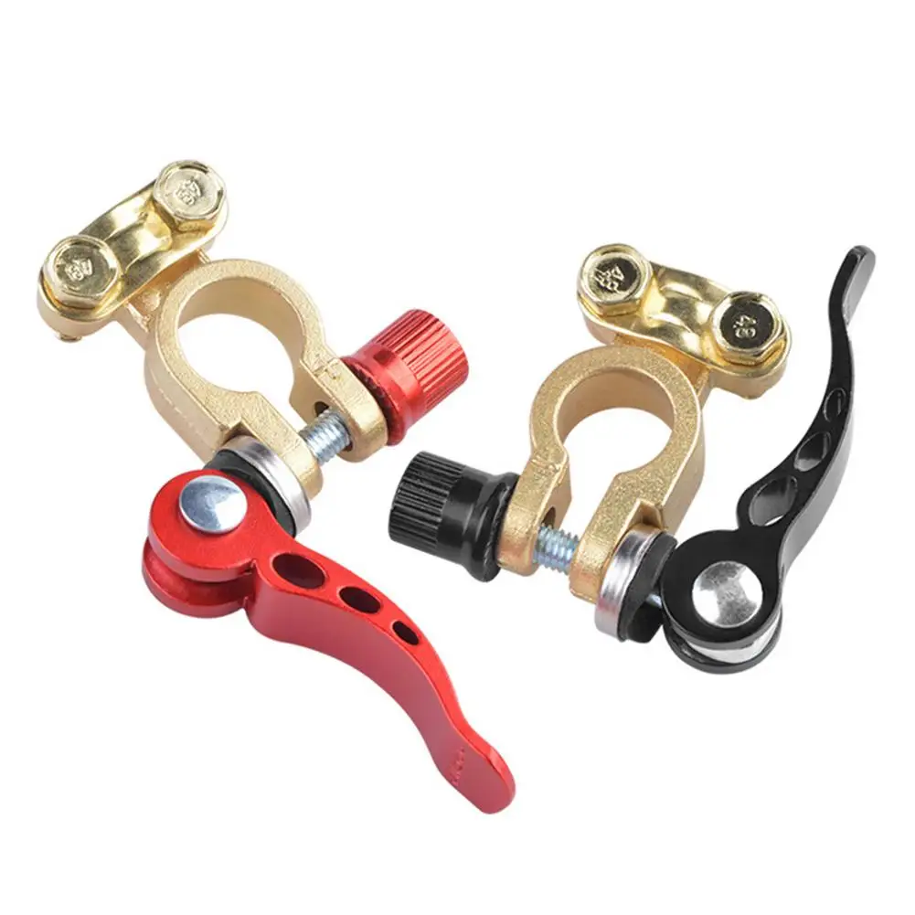 

Shut-off Copper Connectors Copper Battery Terminal Connector For Stable Electric Outputs Main Wire Cable Post Clamp 1 Pair 6V