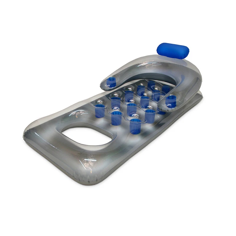 Летние Водные надувные матрасы с 18 держателями для чашек плавающий шезлонг