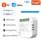 Модуль интеллектуального переключателя Tuya DS-163L, 100-240 В, Wi-Fi + Bluetooth, беспроводное реле переключателя света, совместимое с Alexa Google Home
