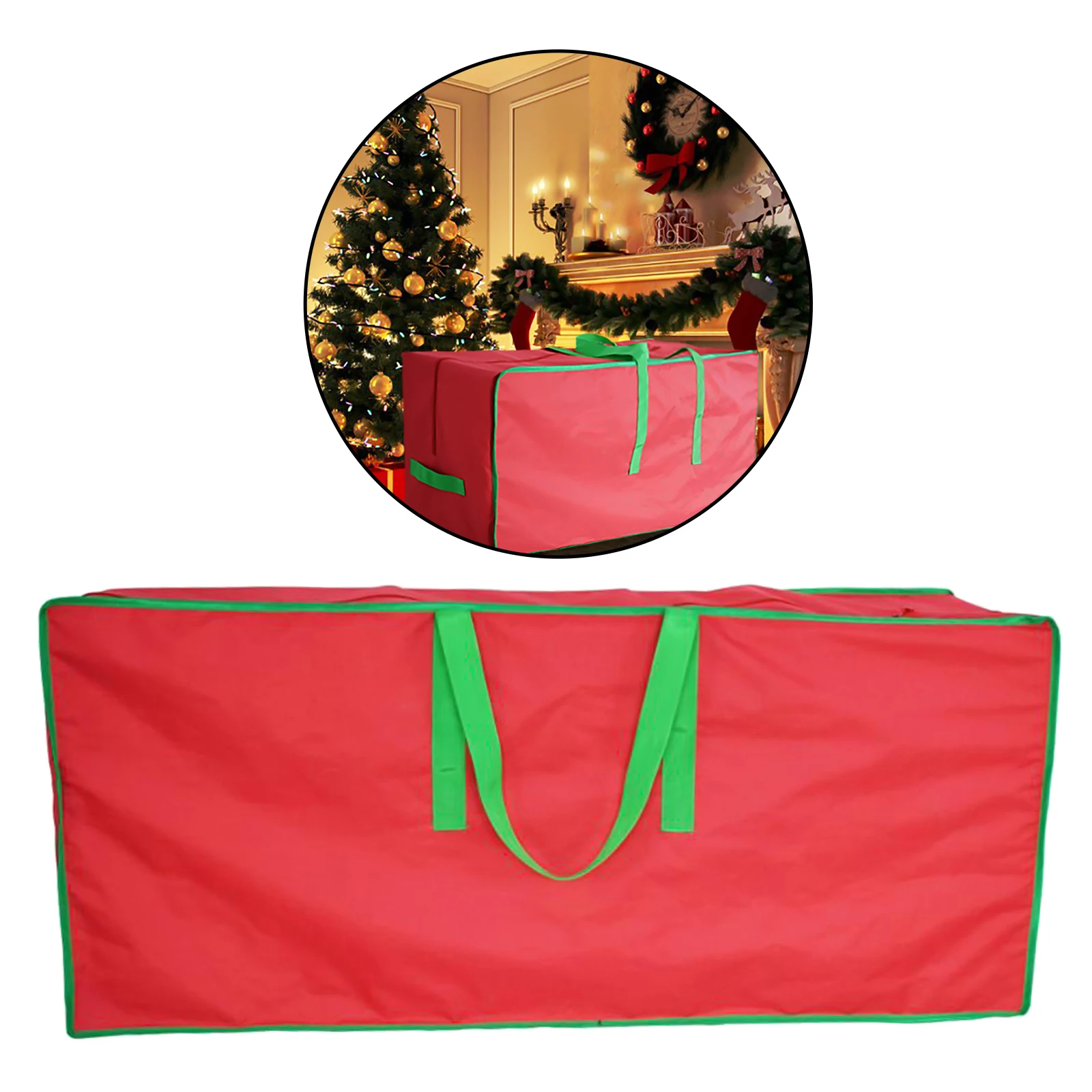 

1pc Red Christmas Tree Storage Bag Waterproof Dustproof Outdoor Organizer