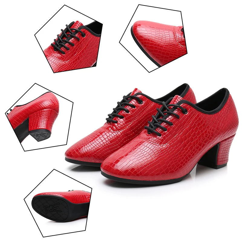 Туфли унисекс для латиноамериканских танцев из натуральной кожи на каблуке 5 см |