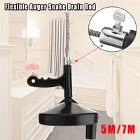 sink pipe drain cleaner auger plunger with 5m 7m snake cable bathroom cleaning dredging tool sewer brush