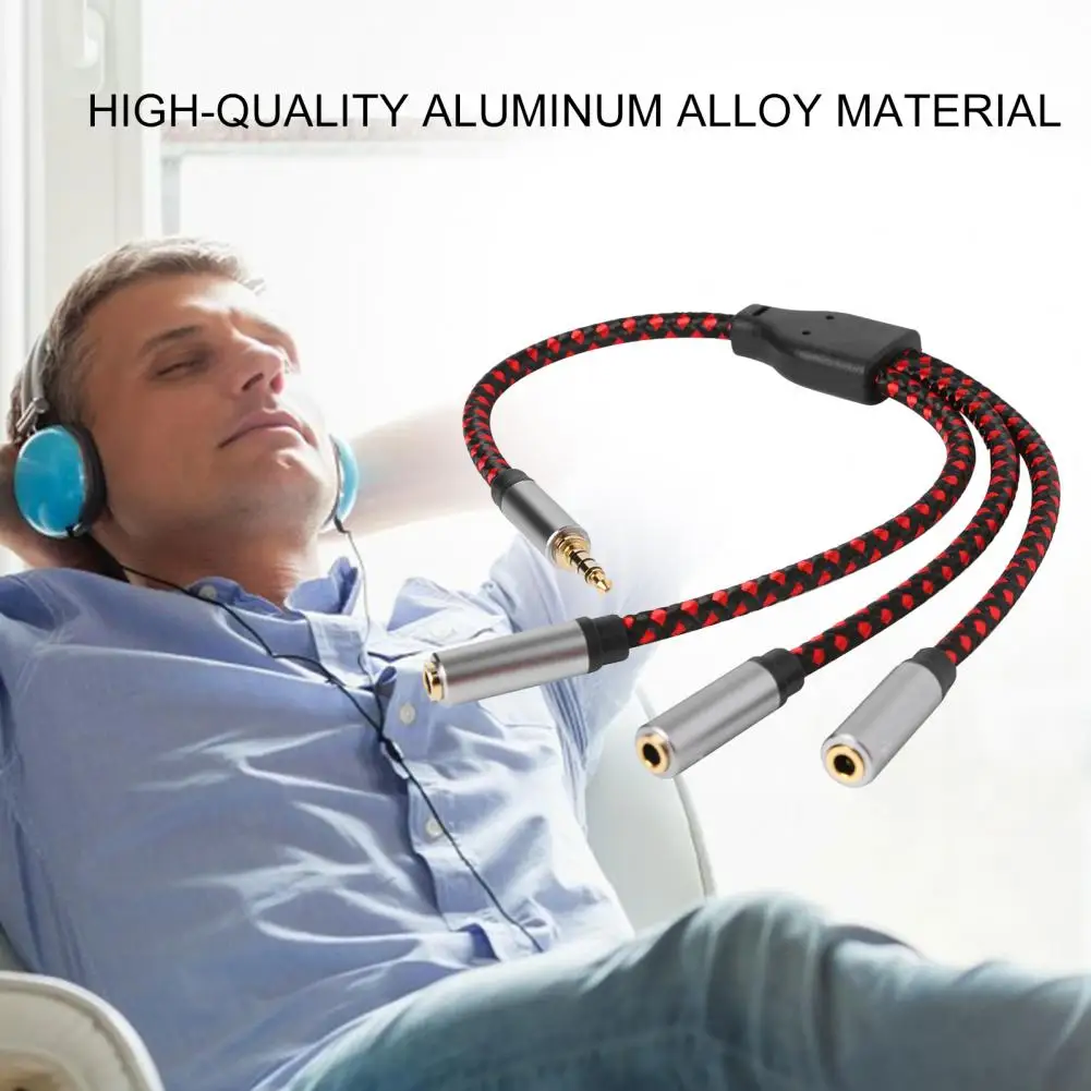 

Headphone Splitter Audio Cable 3.5mm Female to 3 Male Jack 3.5mm Splitter Adapter Aux Cable for iPhone Samsung MP3 Player