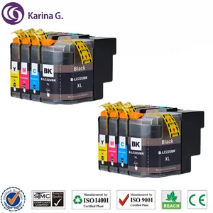 compatible for lc22uxl 22uxl lc22u full ink cartridge bkcmy compatible for brother dcp j785dw mfc j985dw printer free global shipping