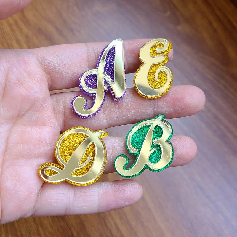 

Индивидуальные ювелирные изделия акриловые серьги с буквами индивидуальные Двойные Цвета старые английские серьги с 26 буквами в стиле хип-...