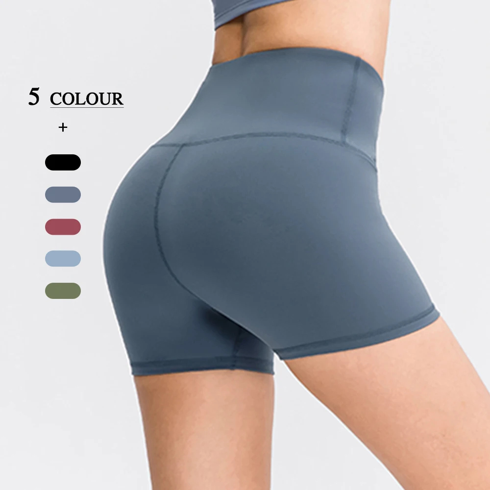 

Meaning&Sasso Spandex High Waist Solid Tight Yoga Pants Women Sport Shorts Female Push Up Gym Clothing Fitness Short Pants