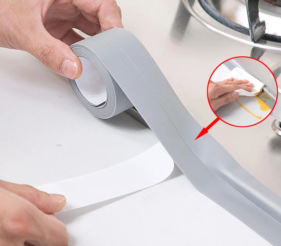 Уплотнительная лента для кухни ванной Настенная Наклейка на раковину s образный