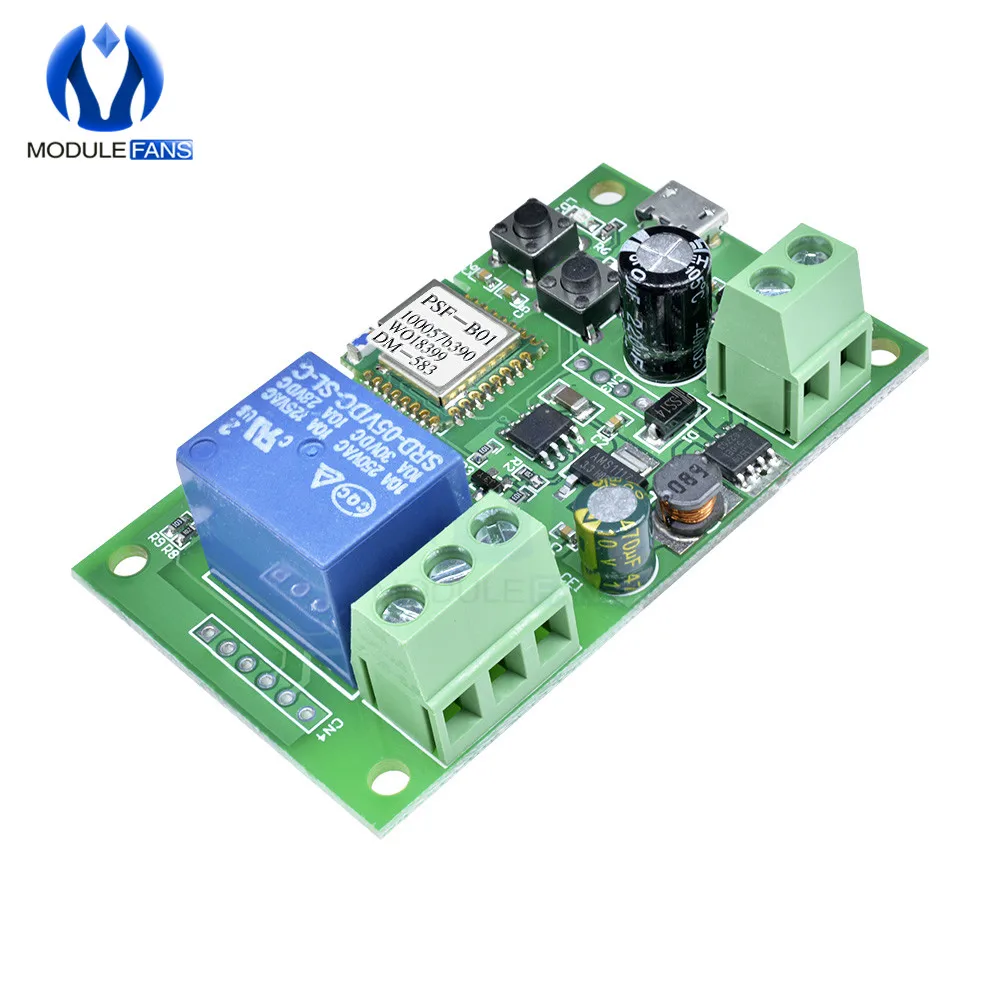 DC 5 V-12 V пробежку с встроенной функцией спуска затвора умный беспроводной WiFi переключатель Тхет триггерный релейный модуль APP Управление; доска Diy Электронный