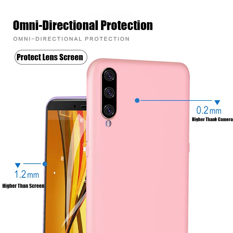Чехол для Samsung Galaxy A20 мягкий чехол из жидкого силикона и резины A 20 A205 A205F
