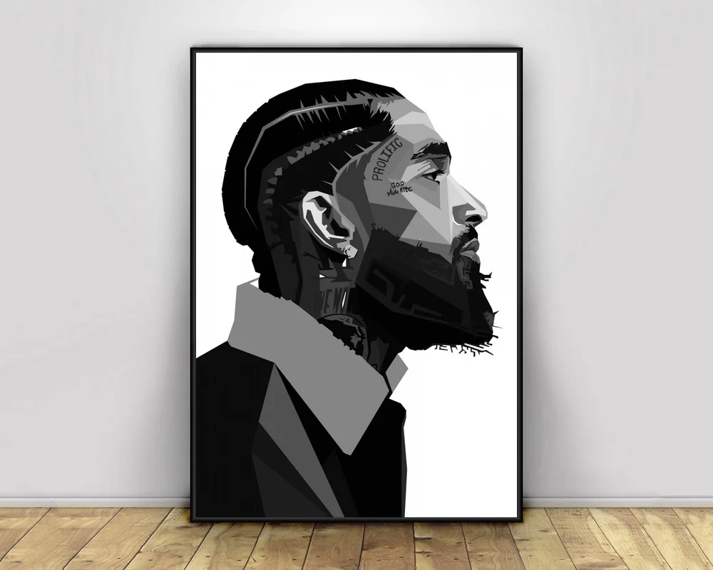 Постер музыкальный певец Nipsey Hussle поп арт Хип Хоп печать на стене Художественная