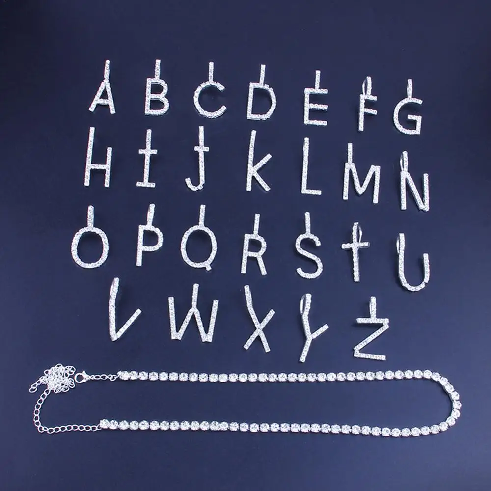 

Цепочка с подвеской в виде букв, для женщин, 26 шт.