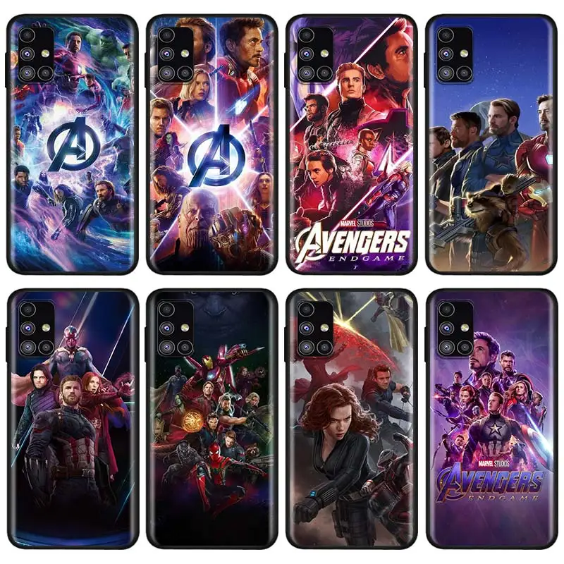 

Marvel Avengers Heroes For Samsung Note 20 10 8 9 M02 M31 S M60S M40 M30 M21 M20 M10S F62 M01 Ultra Pro Plus Phone Case