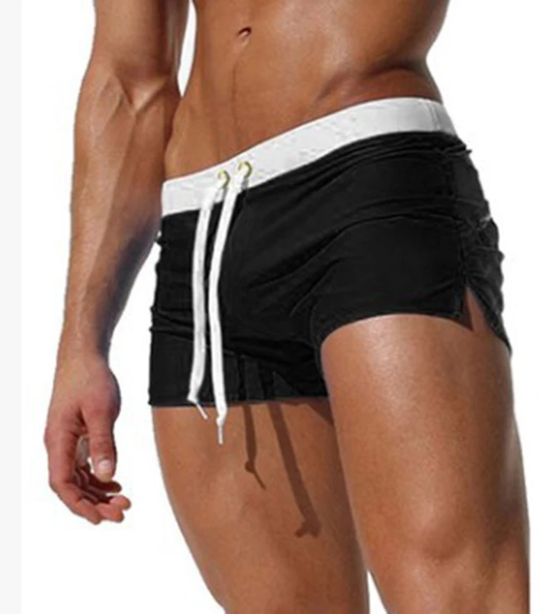 2020 сексуальные пляжные плавки мужские Модные бедра задний карман дышащие