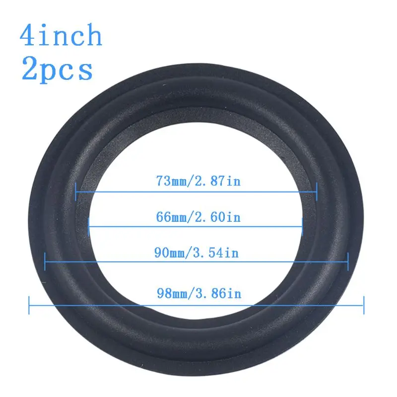 

4/5/6.5/8/10/12" Elastic Rubber Ring Speaker Surround Repair Foam Woofer Edge